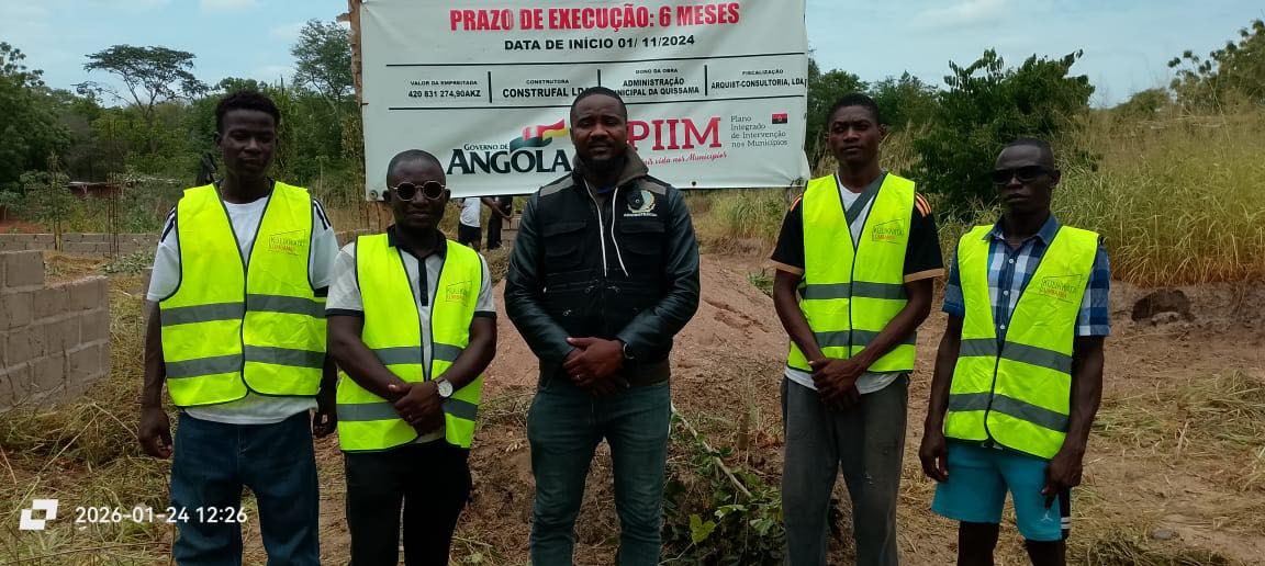 *ADMINISTRADOR COMUNAL CONSTATA REINÍCIO DAS OBRAS DO POSTO DE SAÚDE DOS LUANDOS.*